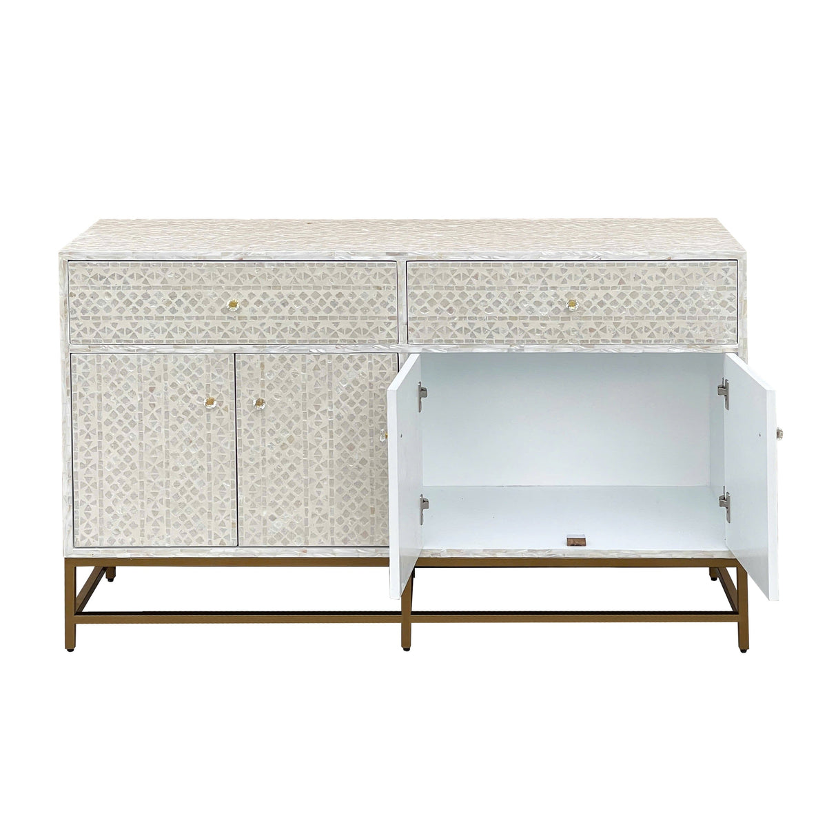 Felicity Cream Mother of Pearl Sideboard 139cm