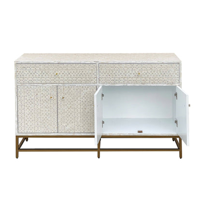 Felicity Cream Mother of Pearl Sideboard 139cm
