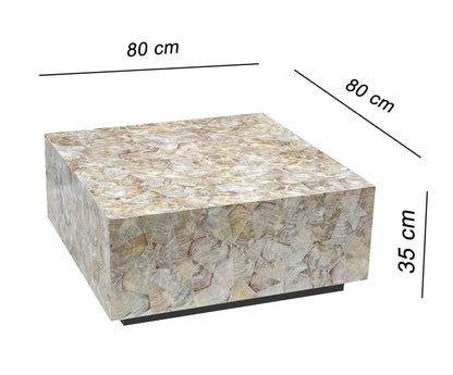 Fiora Mother of Pearl Cluster Coffee Table 80cm