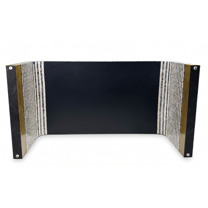 Genevieve Mother of Pearl Wave Inlay Coffee Table 116cm