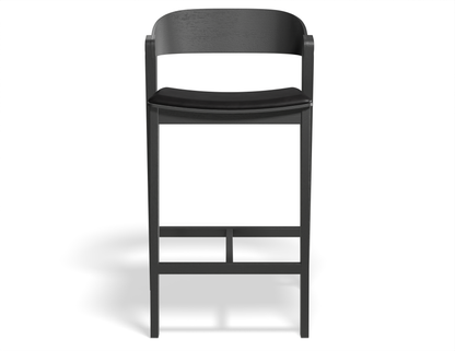 Grayson Bar Stool - Black - Upholstered
