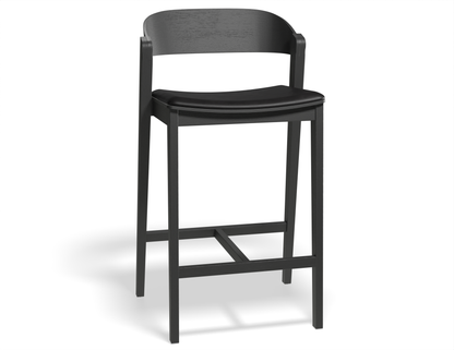 Grayson Bar Stool - Black - Upholstered