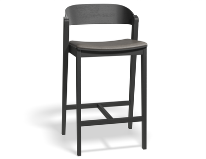 Grayson Bar Stool - Black - Upholstered