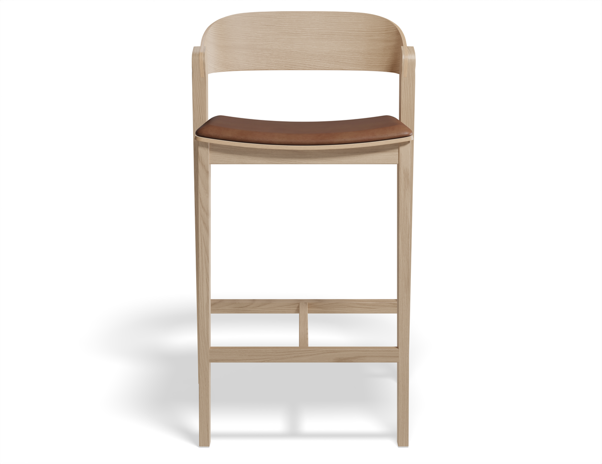 Grayson Bar Stool - Natural - Upholstered