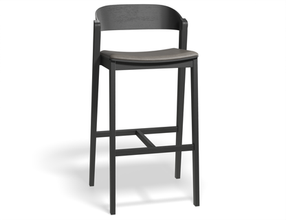 Grayson Bar Stool - Black - Upholstered