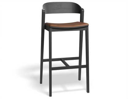 Grayson Bar Stool - Black - Upholstered