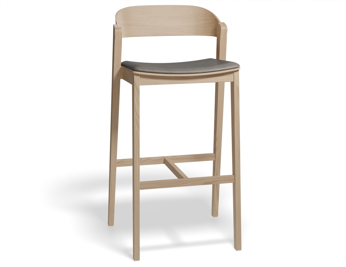 Grayson Bar Stool - Natural - Upholstered