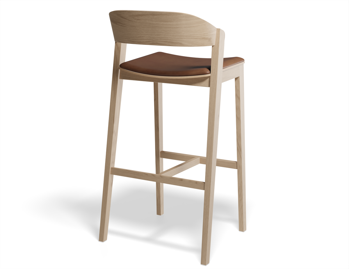 Grayson Bar Stool - Natural - Upholstered