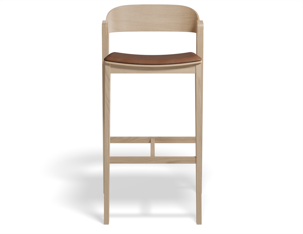 Grayson Bar Stool - Natural - Upholstered