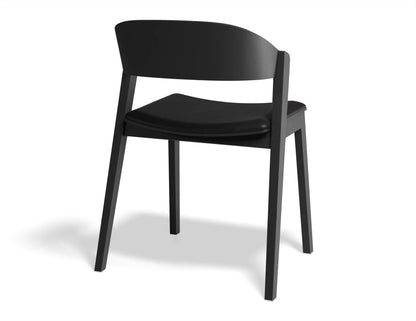 Grayson Dining Chair - Black - Upholstered