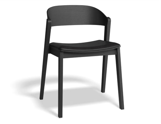 Grayson Dining Chair - Black - Upholstered