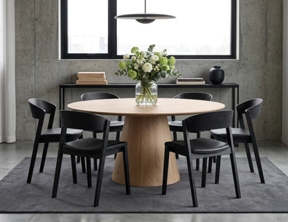 Grayson Dining Chair - Black - Upholstered
