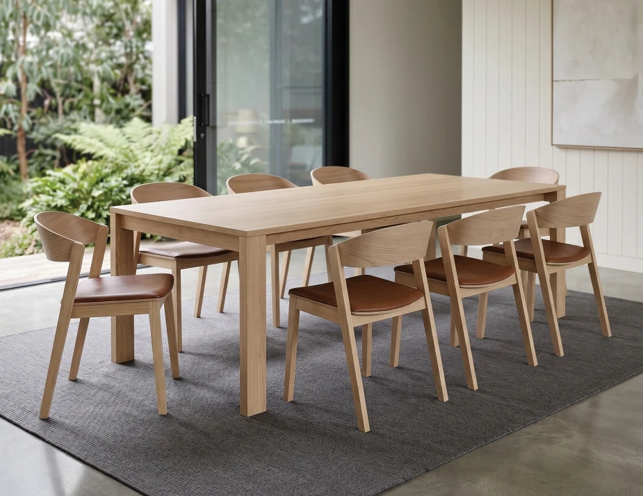 Grayson Dining Chair - Natural - Upholstered