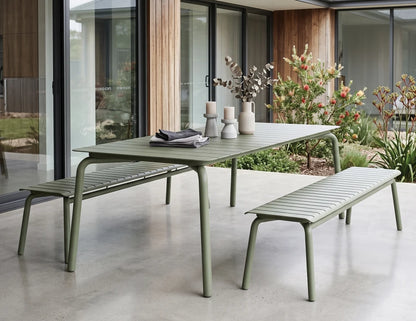 Roku Bench 190cm - Outdoor - Eucalyptus Green