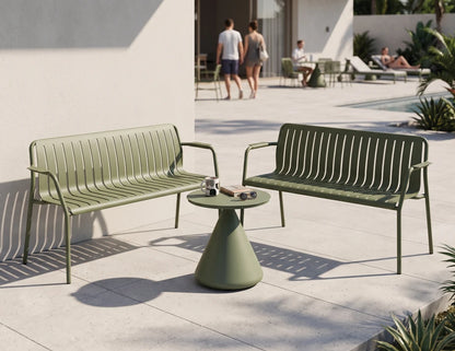 Roku Garden Bench 125cm - Outdoor - Eucalyptus Green