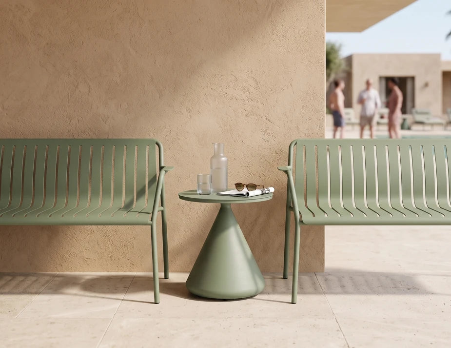 Roku Garden Bench 125cm - Outdoor - Eucalyptus Green