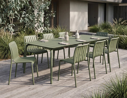 Roku Dining Table 220cm - Outdoor - Eucalyptus Green