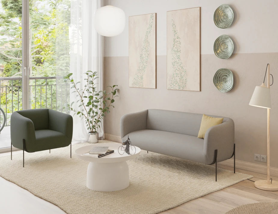 Belle Lounge Chair - Kelp Green