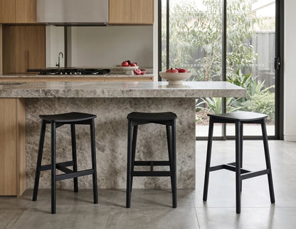 Andi Backless Bar Stool - Black