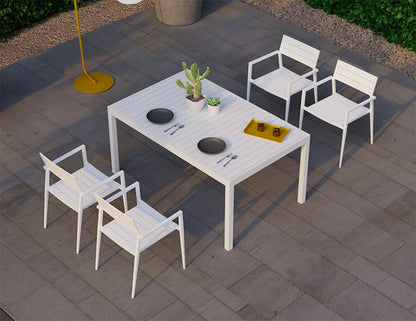Halki Table - Outdoor - 160cm x 90cm - White