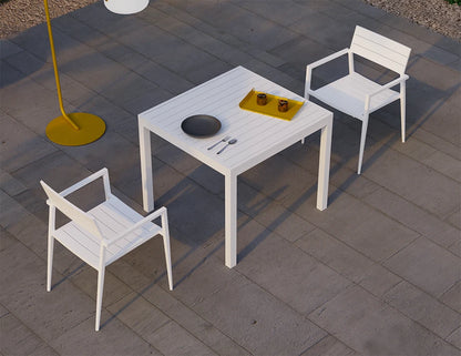 Halki Table - Outdoor - 90cm x 90cm - White