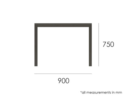Halki Table - Outdoor - 90cm x 90cm - White