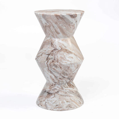 Harlow Butterscotch Solid Marble Side Table 50cm