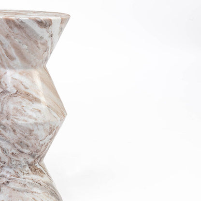 Harlow Butterscotch Solid Marble Side Table 50cm