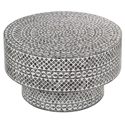 Hazel Black Diamond Mother of Pearl Coffee Table 76cm