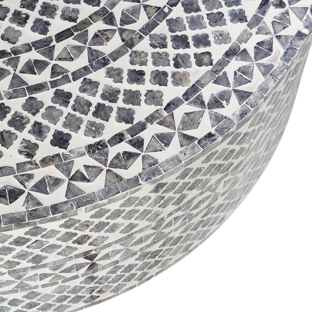 Hazel Black Diamond Mother of Pearl Coffee Table 76cm