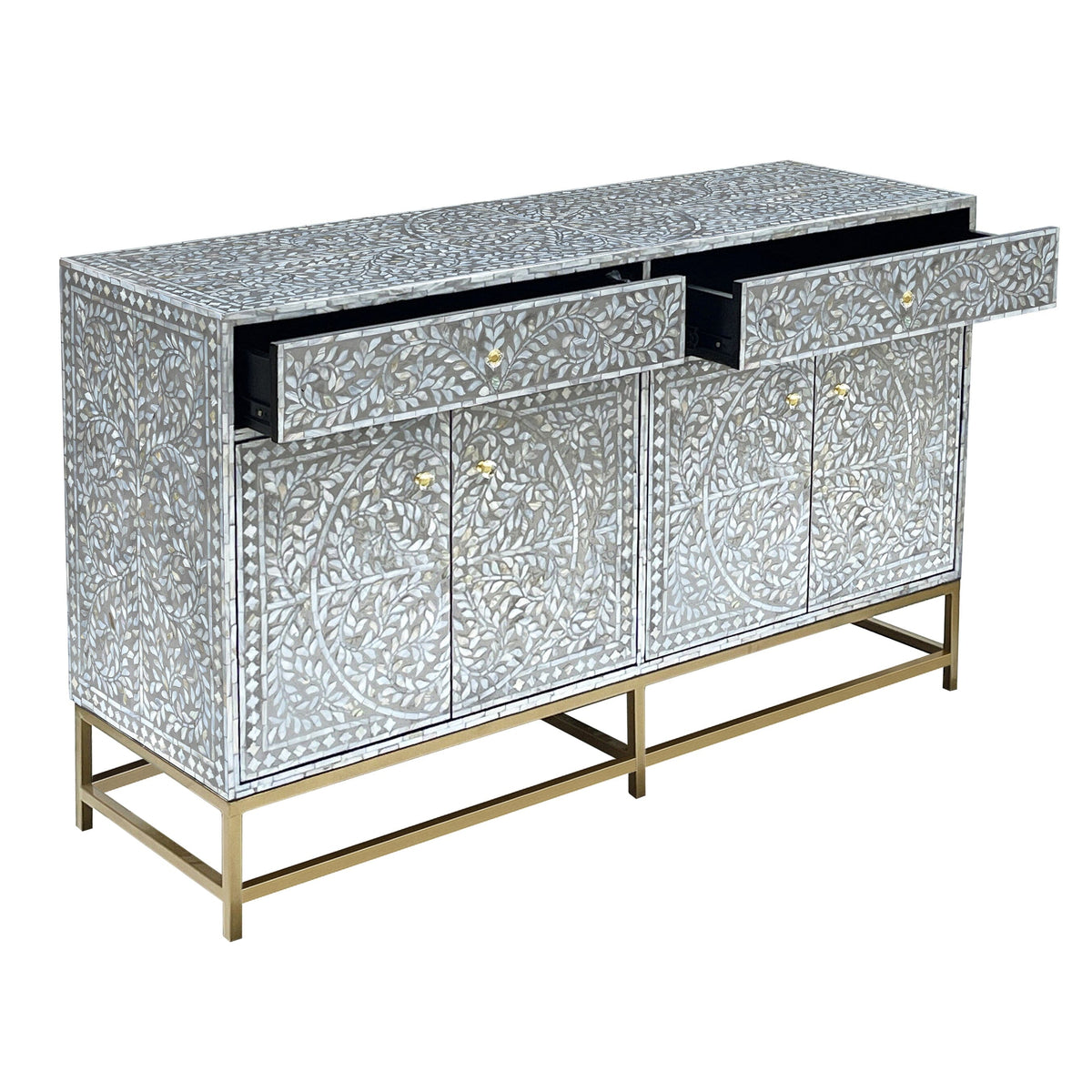 Hollis Mother of Pearl and Shell Sideboard 139cm