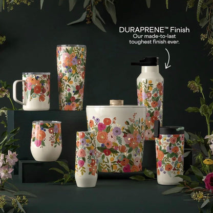 Corkcicle Sport Canteen - 600ml Rifle Paper - Garden Party Cream
