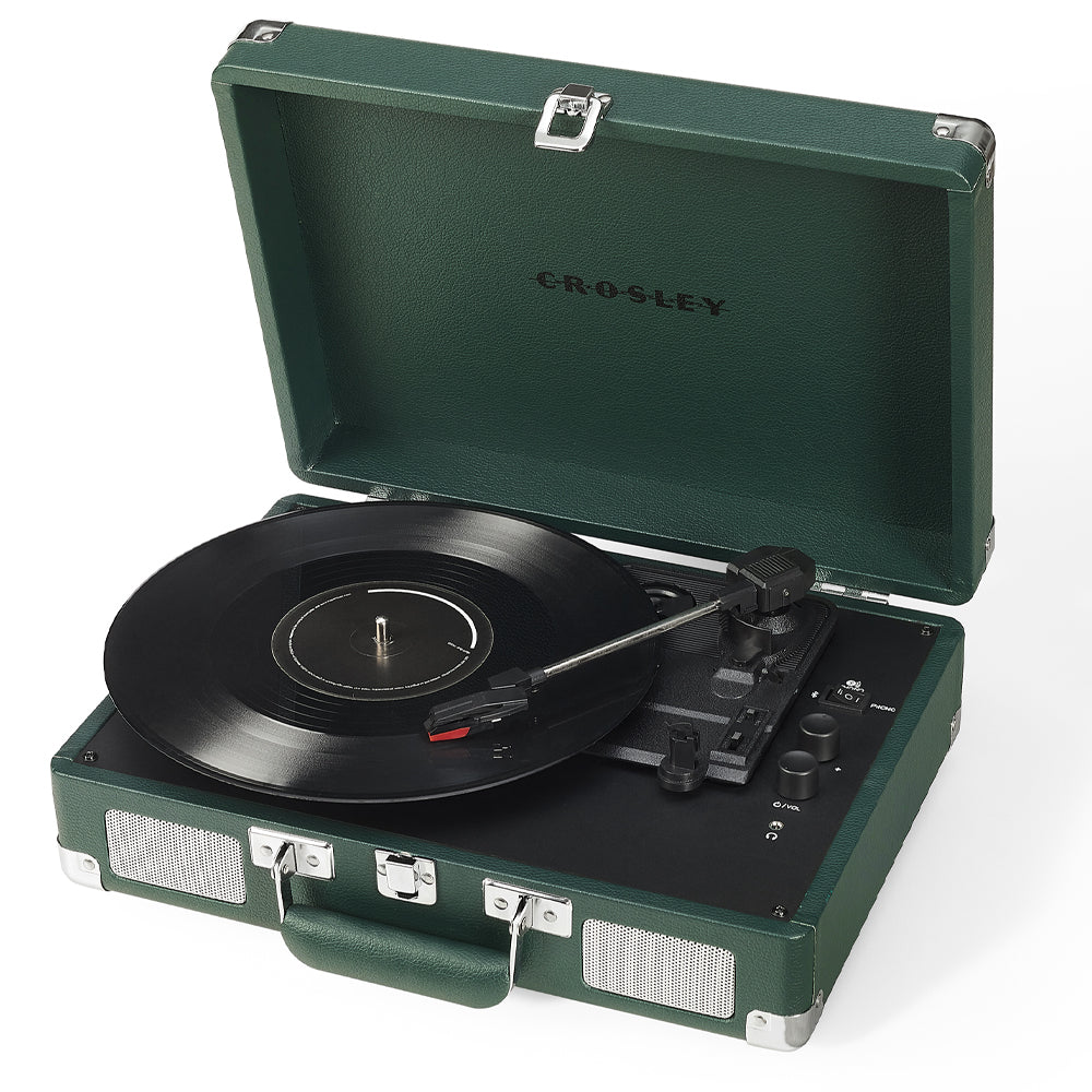 Crosley Cruiser Bluetooth Portable Turntable - Emerald Green