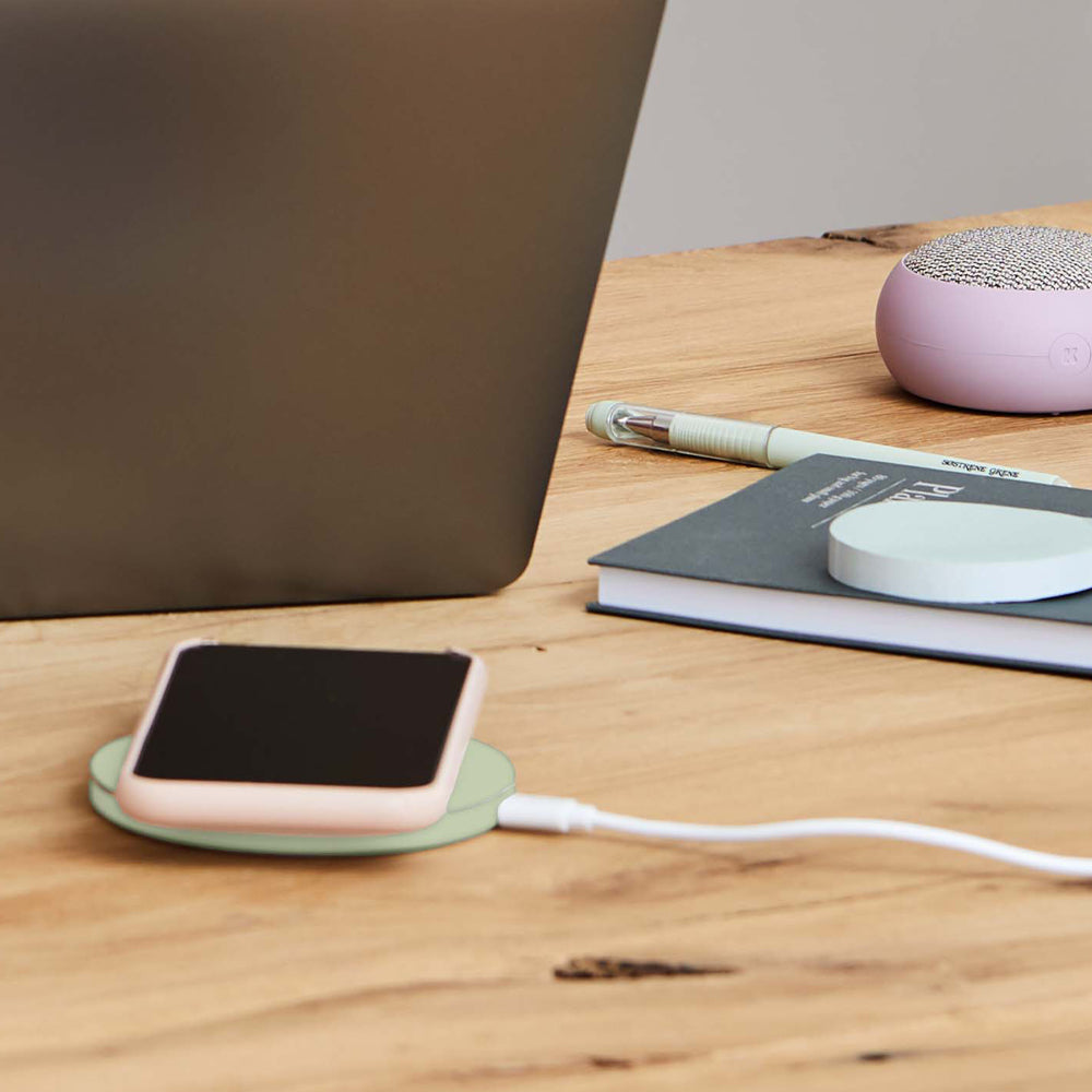 Kreafunk Wicharge 2 Wireless Qi Charger 15W - Dusty Olive
