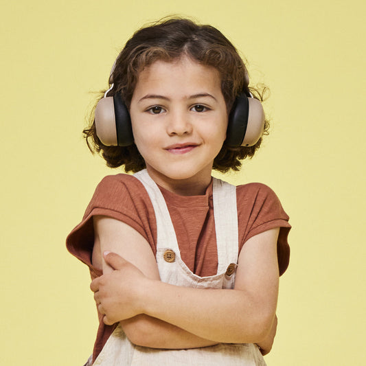 Kreafunk Kids Buzz Junior Bluetooth Headphones - Ivory Sand
