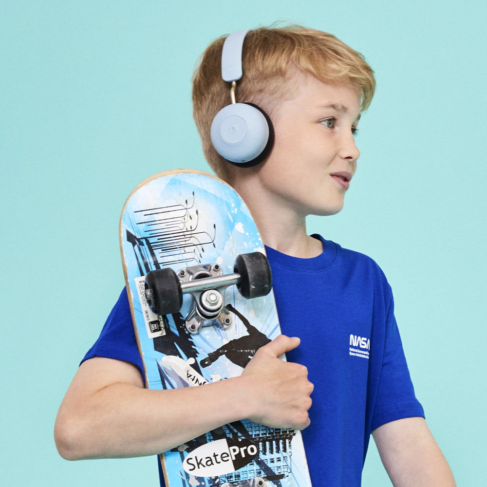 Kreafunk Kids Buzz Bluetooth Headphones W/ Anc - Cloudy Blue