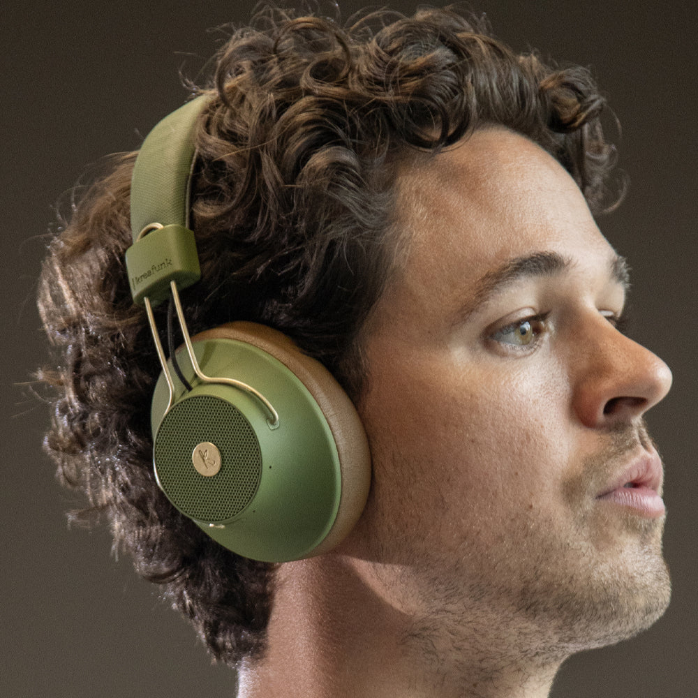 Kreafunk Abeat Qi Bluetooth Headphones W/ Anc - Urban Green