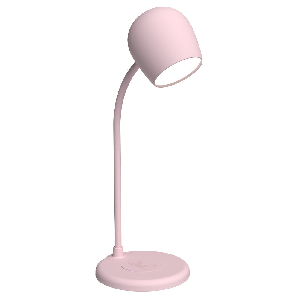 Kreafunk Ellie Lamp W/ Qi Charger And Bluetooth Speaker - Dusty Rose