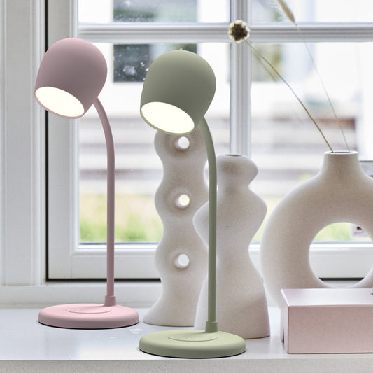 Kreafunk Ellie Lamp W/ Qi Charger And Bluetooth Speaker - Dusty Rose