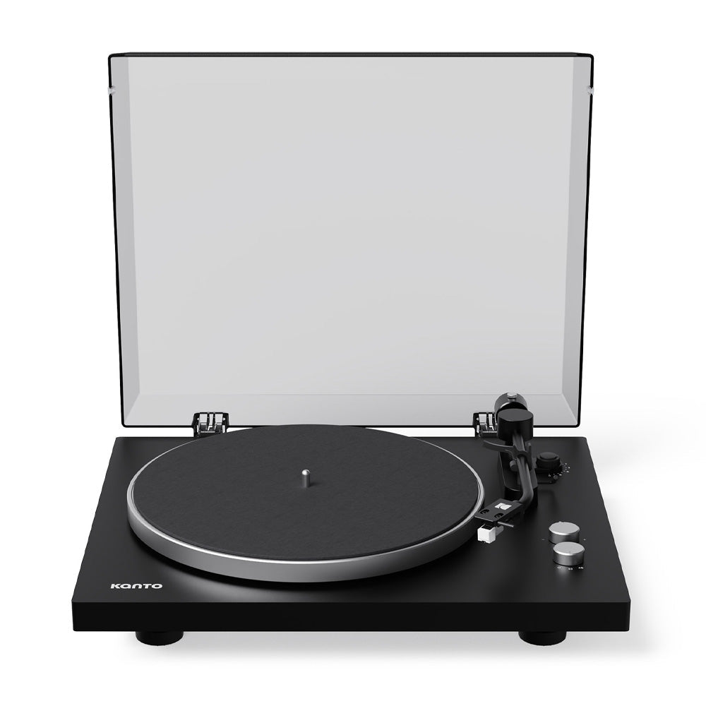 Kanto OBI3 (2nd Gen) Turntable with Bluetooth 5.3, Preamp, and Pitch Control - Matte Black