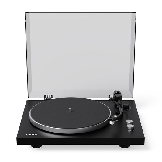 Kanto OBI3 (2nd Gen) Turntable with Bluetooth 5.3, Preamp, and Pitch Control - Matte Black