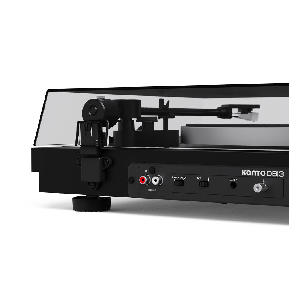 Kanto OBI3 (2nd Gen) Turntable with Bluetooth 5.3, Preamp, and Pitch Control - Matte Black