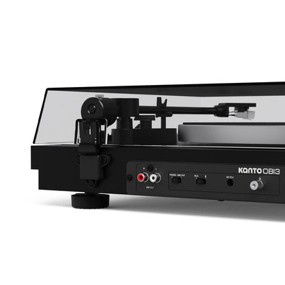 Kanto OBI3 (2nd Gen) Turntable with Bluetooth 5.3, Preamp, and Pitch Control - Matte Black