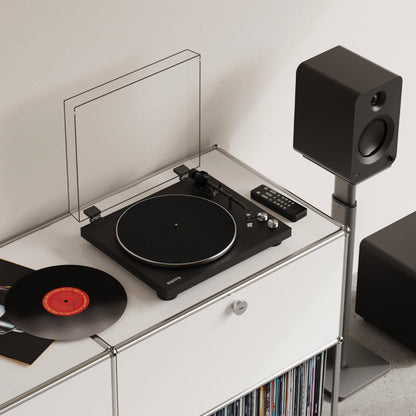 Kanto OBI3 (2nd Gen) Turntable with Bluetooth 5.3, Preamp, and Pitch Control - Matte Black