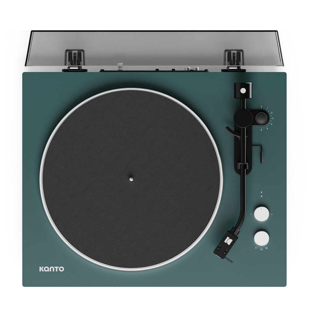 Kanto OBI3 (2nd Gen) Turntable with Bluetooth 5.3, Preamp, and Pitch Control - Matte Green