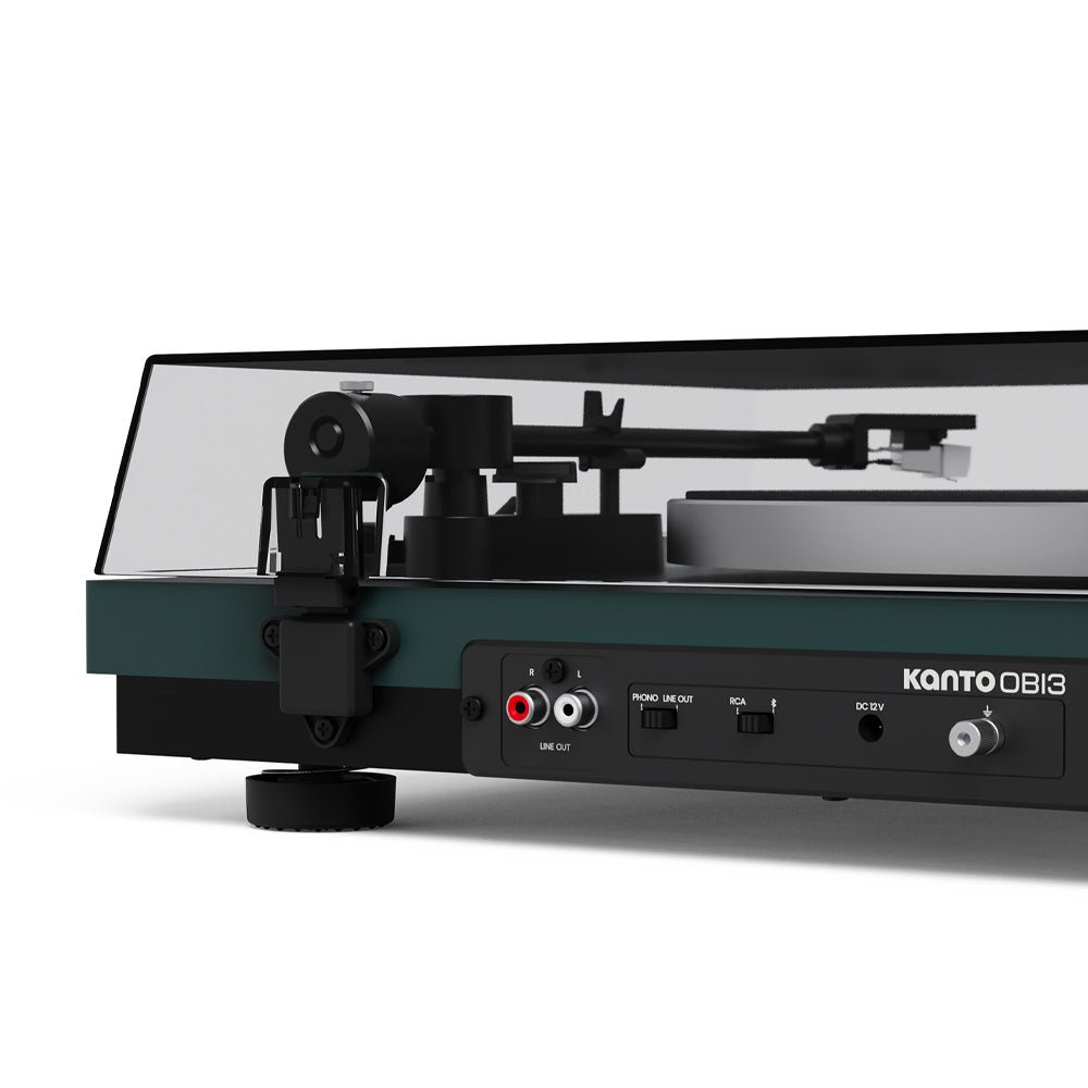 Kanto OBI3 (2nd Gen) Turntable with Bluetooth 5.3, Preamp, and Pitch Control - Matte Green