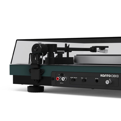 Kanto OBI3 (2nd Gen) Turntable with Bluetooth 5.3, Preamp, and Pitch Control - Matte Green