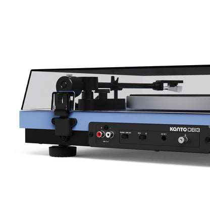 Kanto OBI3 (2nd Gen) Turntable with Bluetooth 5.3, Preamp, and Pitch Control - Matte Ice Blue
