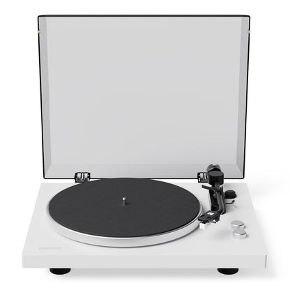Kanto OBI3 (2nd Gen) Turntable with Bluetooth 5.3, Preamp, and Pitch Control - Matte White