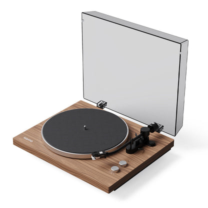 Kanto OBI3 (2nd Gen) Turntable with Bluetooth 5.3, Preamp, and Pitch Control - Walnut